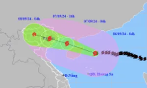 Đêm nay bão Yagi vào vịnh Bắc Bộ, gây mưa to